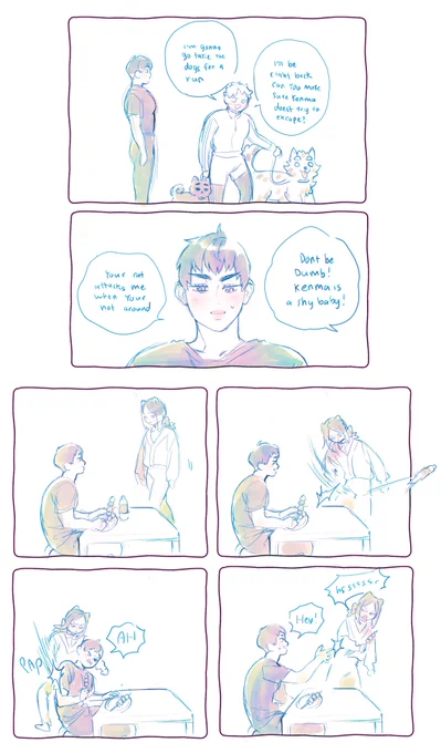 house cat au: kenma doesnt like hinatas boyfriend kageyama hinata is his 