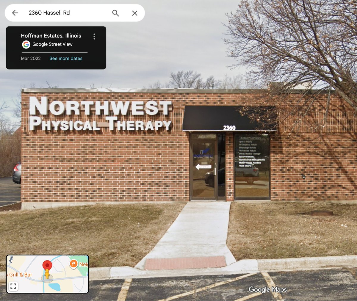 supertrucker's tweet image. Why is a carrier whose address is a physical therapy office hauling US military freight?