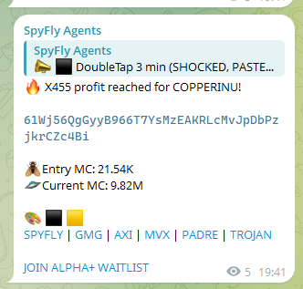455X $COPPERINU what a great lore and community! 

61Wj56QgGyyB966T7YsMzEAKRLcMvJpDbPzjkrCZc4Bi

massive win for <a href="/spyfly_app/">SpyFly</a> community!