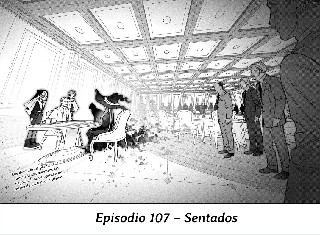 #MakeTheExorcistFallinLove 107
Josué expresa que Dante de ha convertido en una debilidad de Baba Yaga, debido a su relación con Satanás. Pero Imuri le advierte sobre el peligro de este enemigo.
Mientras, las negociaciones entre Baba Yaga y el Papa han iniciado...