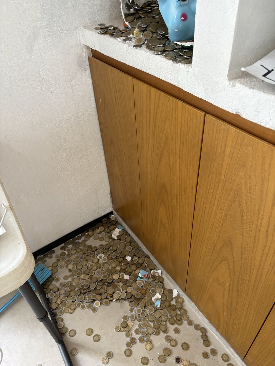 Se rompió la alcancia, lo tomaré como señal de abundancia.