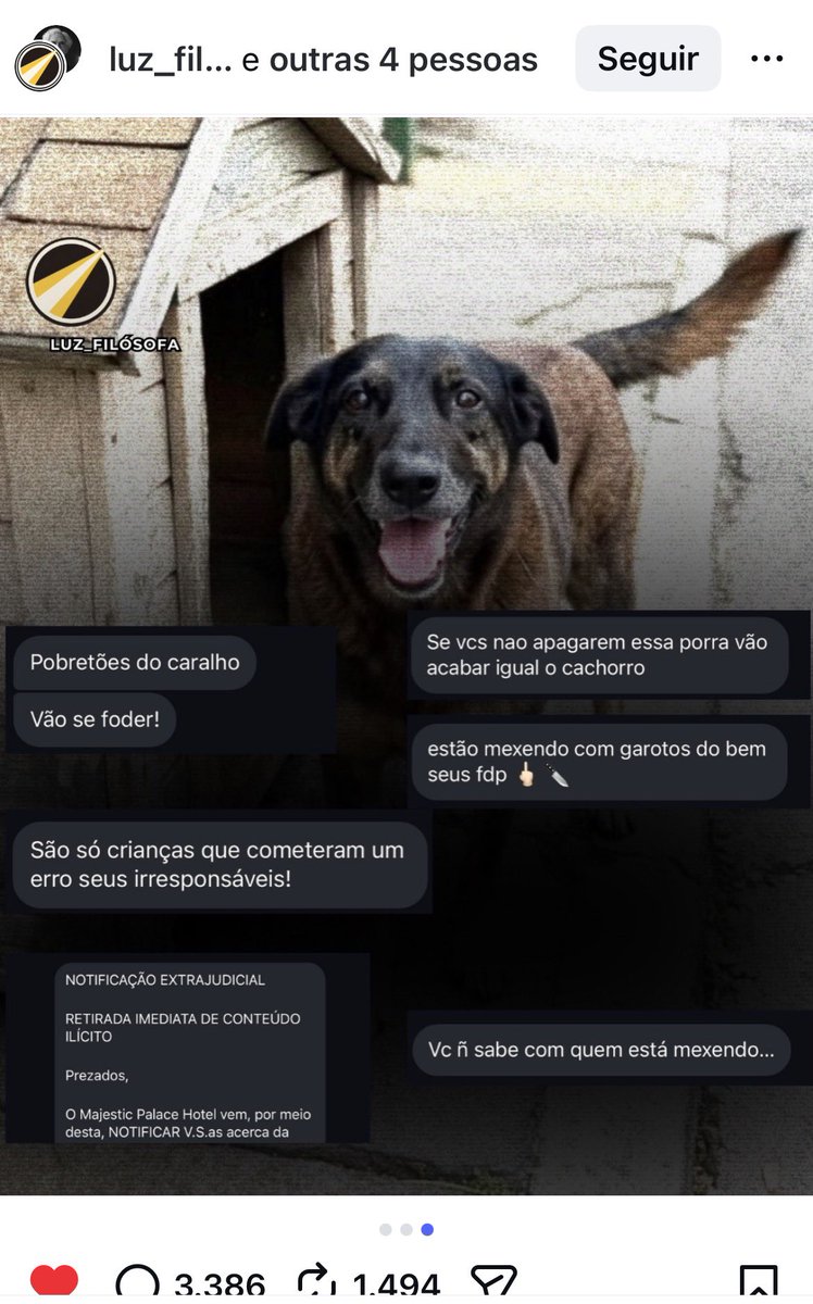 Juliana_Mara's tweet image. Eles estão ameaçando as pessoas que estão denunciando 

Querem nos calar 

O dinheiro e o poder deles não pode comprar a impunidade 

#justicapororelha