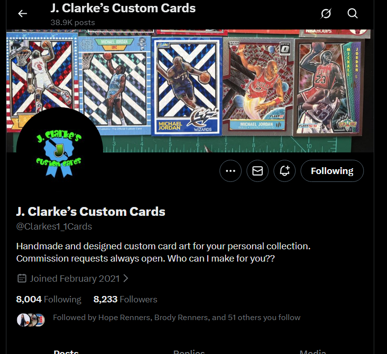 VanceCustomCards.com tweet media