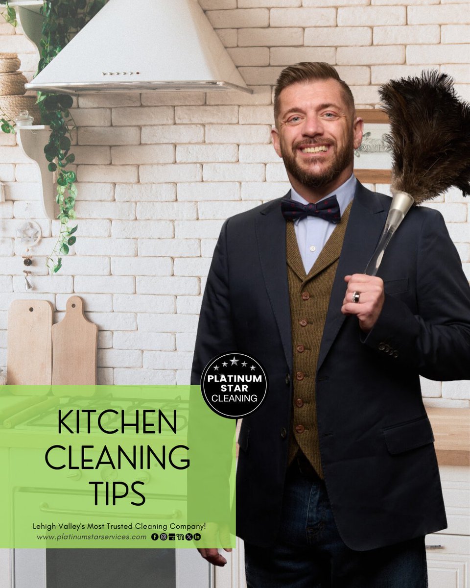 PStarService's tweet image. 🍋 Freshen Your Sink &amp;amp; Disposal: Toss in lemon and ice cubes, run it, and enjoy a fresh-smelling kitchen
🧼 Tough Stains? Sprinkle baking soda, spray hydrogen peroxide on linens, and run them in the washing machine for freshness.
🗄️ Cabinet Reorganization

platinumstarservices.com