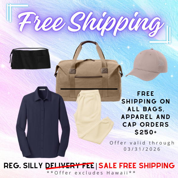 American_Retail's tweet photo. Free shipping on soft goods orders of $250 or more, including all apparel, caps, bags, and uniforms.

Offer valid through 03/31/2026. https://t.co/6PIHaeQR0B