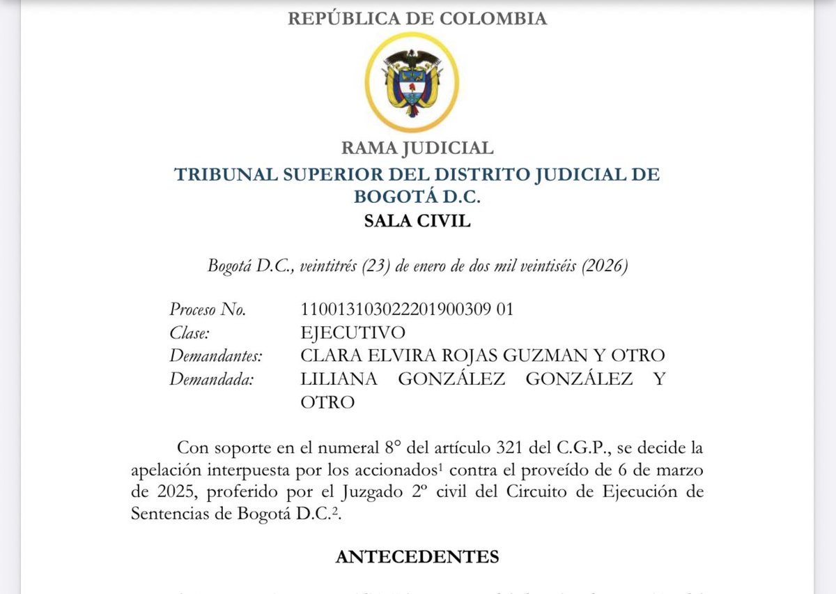 EMBARGO DE LA POSESIÓN. TSB —⬇️⬇️—