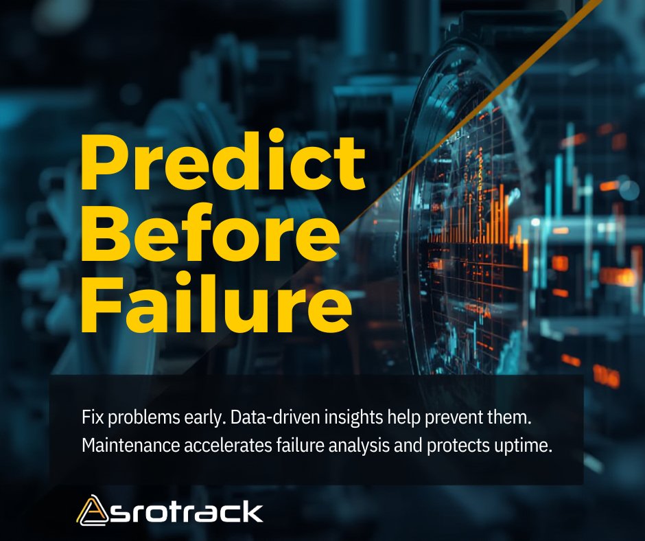 AsroTrack's tweet image. Predict Before Failure

Fix problems before they stop production.

Data-driven insights help organizations anticipate failures early, protect uptime, and maintain consistent operational performance.

Learn more: asrotrack.com