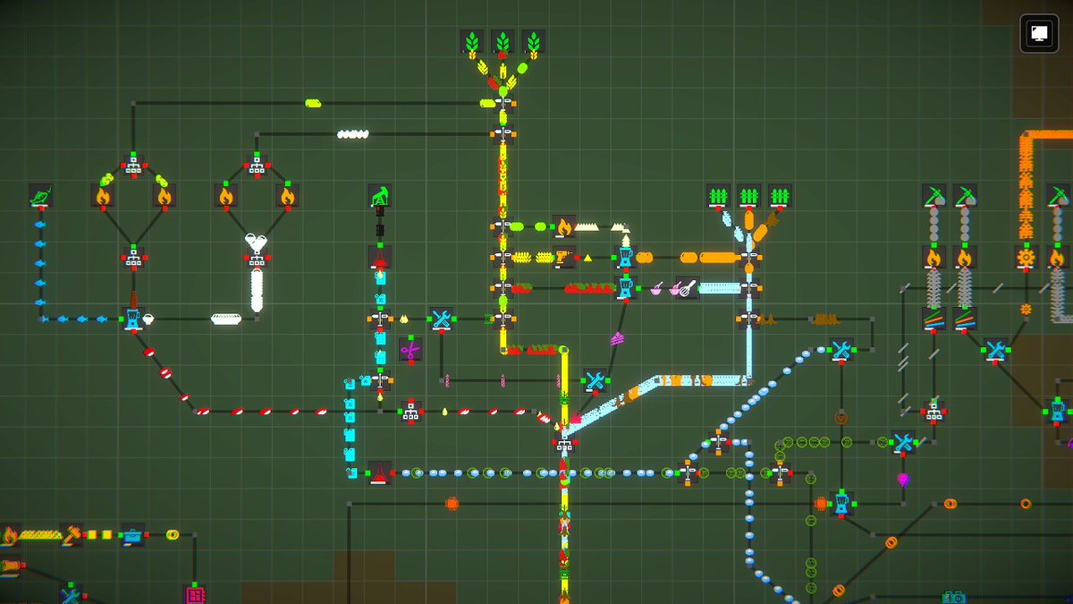 個人開発のぷれまCrafts、『F.A.R.M.S.: Chill  Factory』の体験版を公開!数万のアイテムが織りなす「物流美」を作る工場自動化シム https://t.co/Kqy7H0oPqg ＝＝