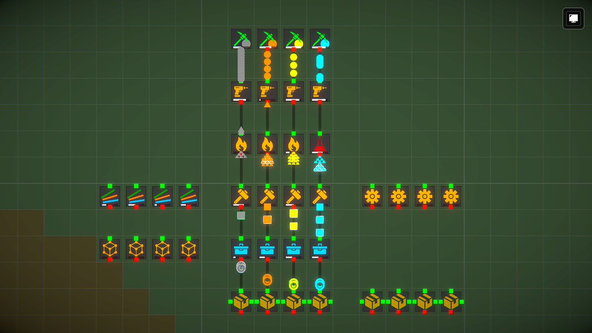 個人開発のぷれまCrafts、『F.A.R.M.S.: Chill  Factory』の体験版を公開!数万のアイテムが織りなす「物流美」を作る工場自動化シム https://t.co/Kqy7H0oPqg ＝＝