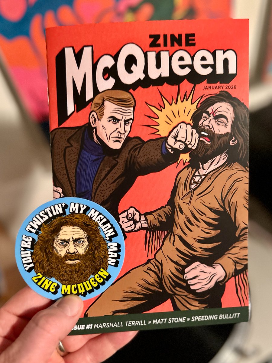 ZINE McQUEEN has launched. Issue #1 of my DIY zine features stories from me, Marshall Terrill, Matt Stone, and others. 24 pages, full-colour cover, and a bonus limited sticker. Just 100 hand-numbered copies available. $6 USD (shipping included). DM to order #SteveMcQueen #Bullitt