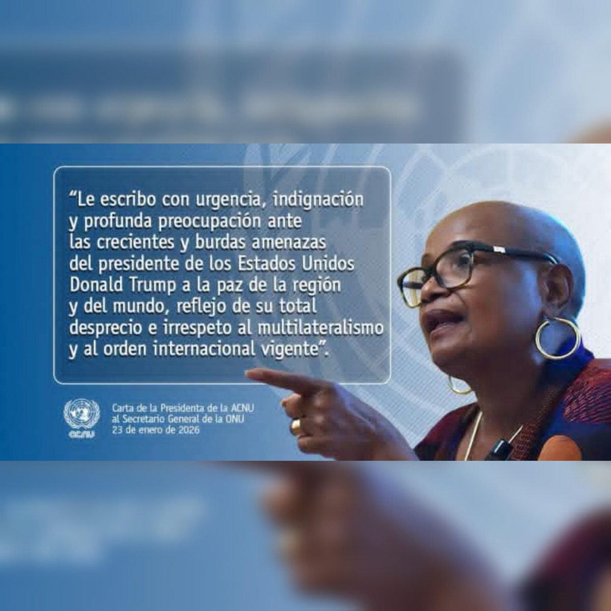 .<a href="/AcnuCuba/">Asociación Cubana de las Naciones Unidas - ACNU</a>, junto a organizaciones de la sociedad civil envió una carta al Secretario General de la <a href="/ONU_es/">Naciones Unidas</a>, António Guterres, exigiendo que se inste al gobierno de EE.UU. a cesar las amenazas de fuerza 🆚 #Cuba 🇨🇺 y a respetar el derecho internacional.

🔗cubaminrex.cu/es/organizacio…