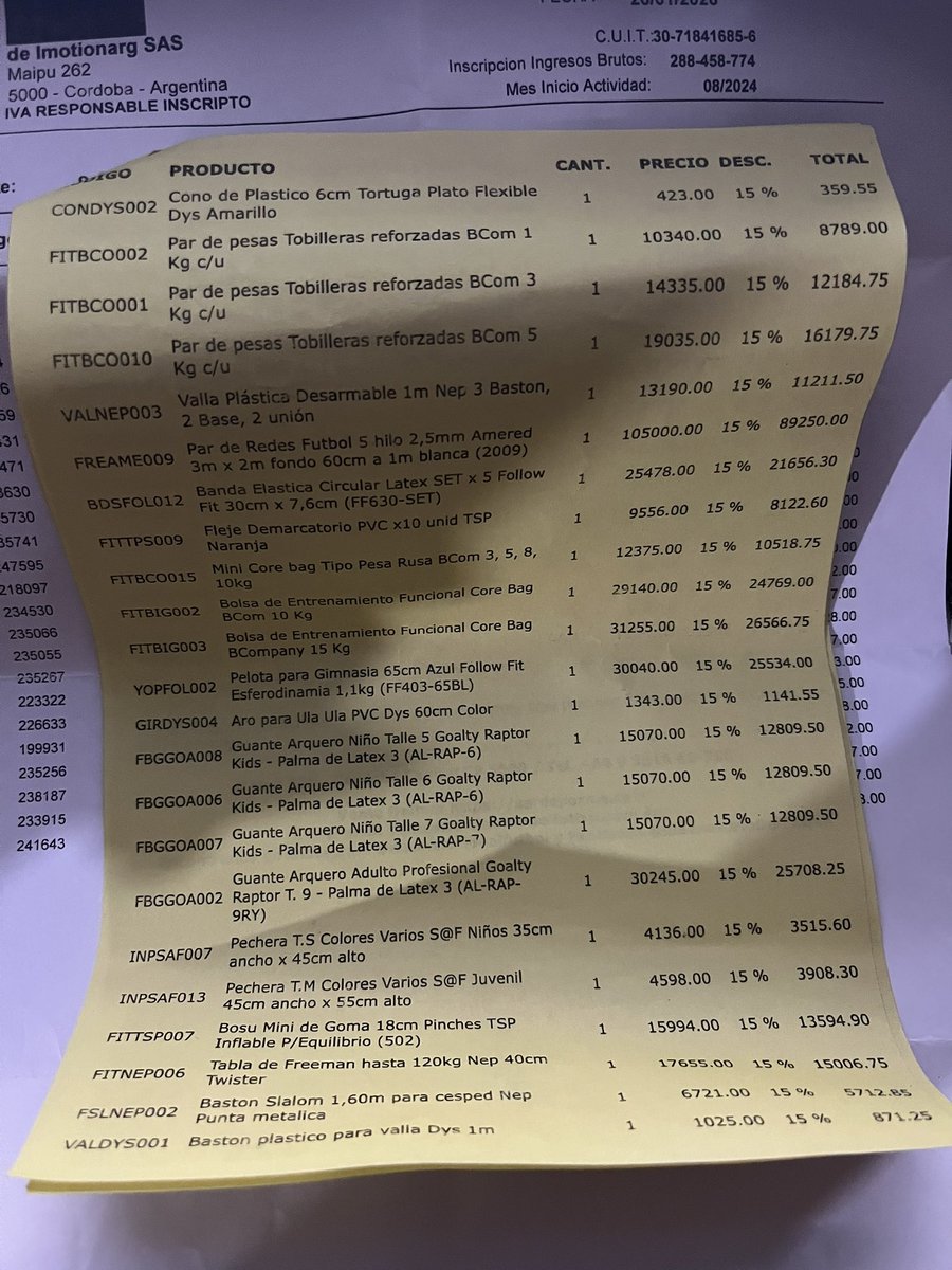 Actualización del día, <a href="/MalaguenoCF/">CF Malagueño</a> 💙🤍❤️

Ya tengo 2 presupuestos, ahora a analizar porque algunas cosas descubrí que sí están más baratas en ML y otras en alguno de estos dos locales de artículos deportivos.

Mención especial para Emilio de Mix Sport al que le conté sobre la