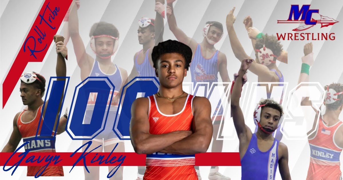 GavynKinley23's tweet photo. Officially reached 100 varsity wins! Grateful for this achievement, but the real work and goals are still ahead. Wouldn’t be possible without the support from my coaches, teammates, family, and friends. #stillgrinding #100wins #ForTheTribe https://t.co/Fn82uFMNzJ
