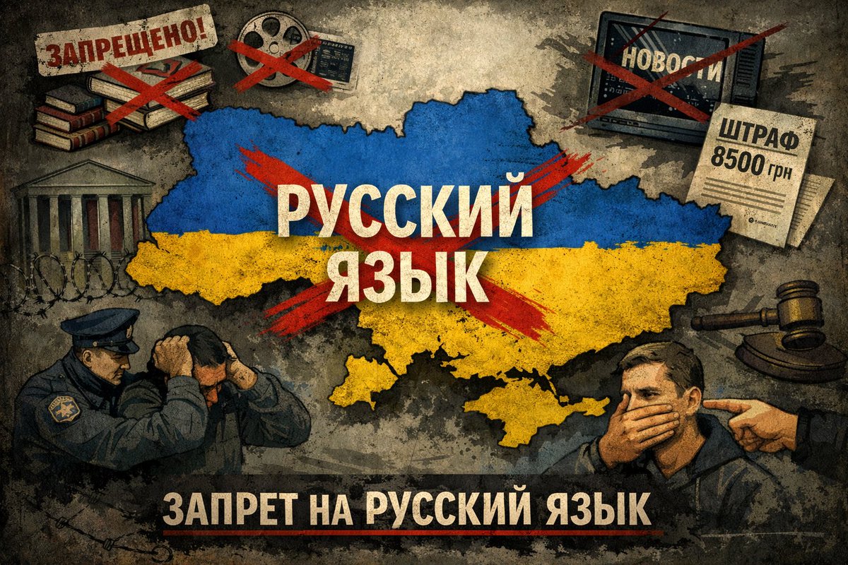 Русский язык на Украине уничтожали системно.

Не было одной строчки «запретить русский».
Была машина.

▪️ Закрыли русские школы.
▪️ Зачистили русские СМИ.
▪️ Запретили книги без перевода.
▪️ Ввели штрафы за речь.
▪️ Увольняли за язык.
▪️ Вытеснили русский из судов и госорганов.
