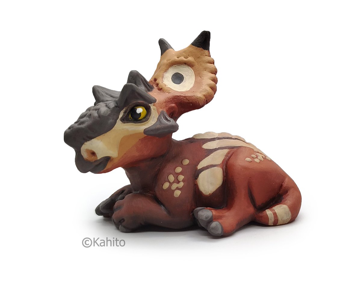 __Kahito__'s tweet photo. #Pachyrhinosaurus #paleoart https://t.co/e1eHhlJEWW