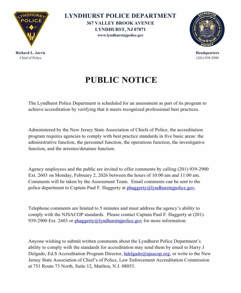 Pursuing our fourth reaccreditation, the public is invited to weight in!