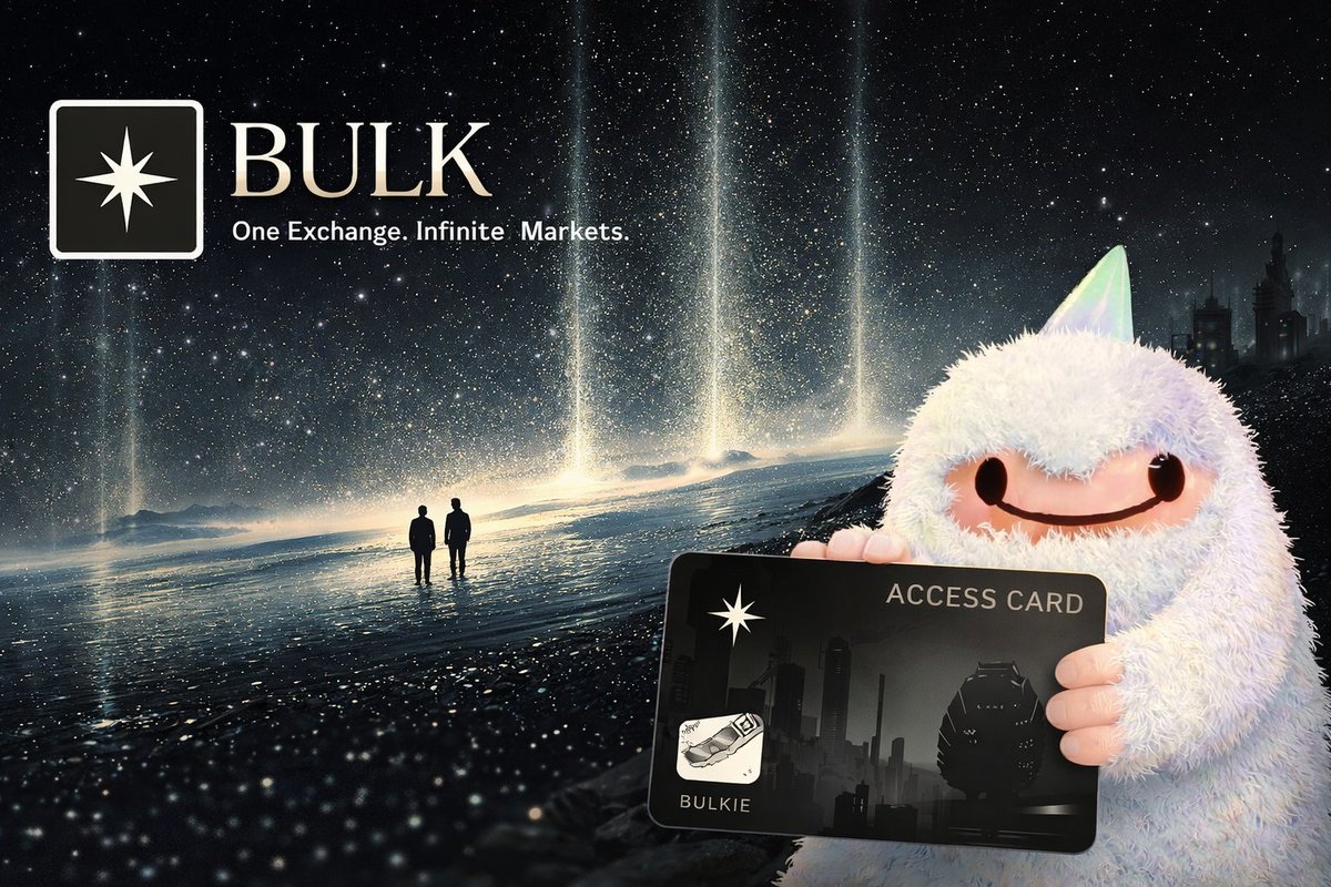 BULK TESTNET is live 👀 Access cards incoming. Check your DMs. @bulktrade # BULK #Crypto ⚡
