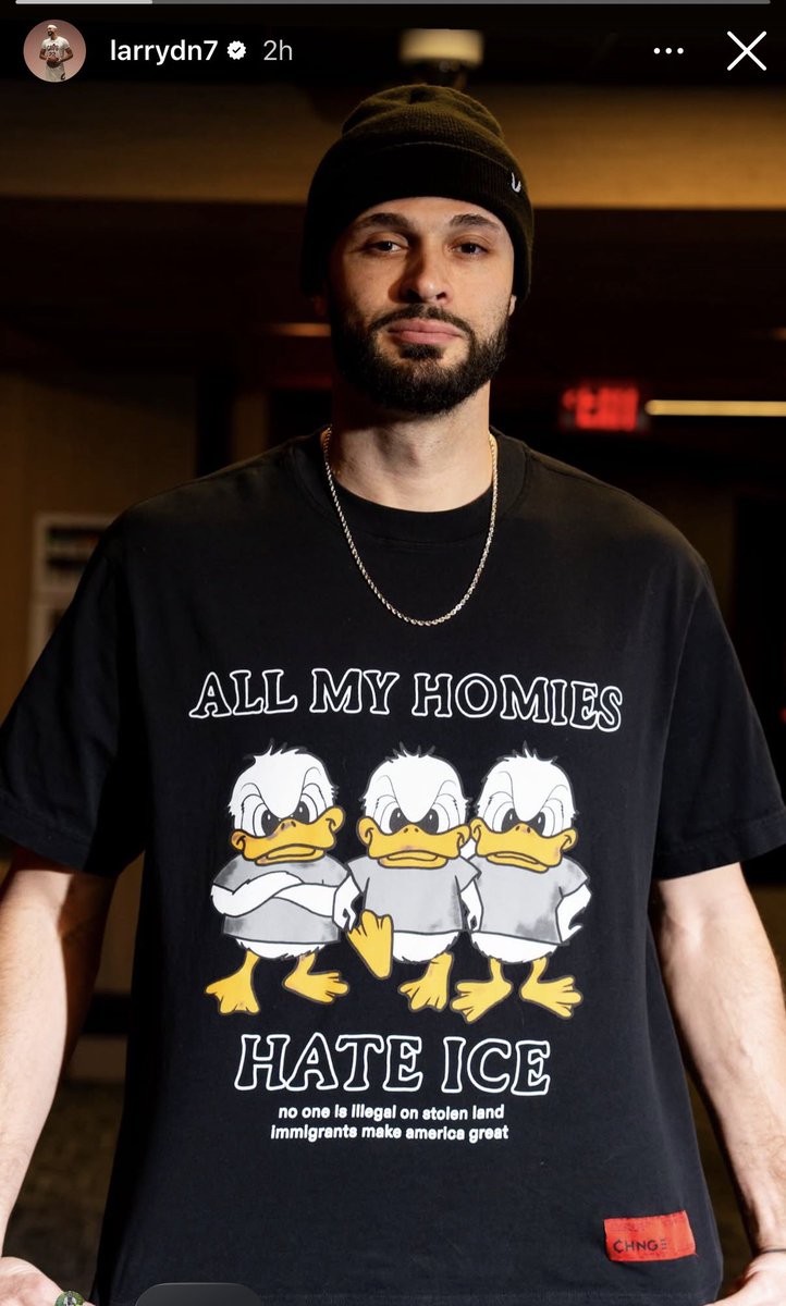 hmfaigen's tweet image. Larry Nance Jr’s shirt at tonight’s Cavs game