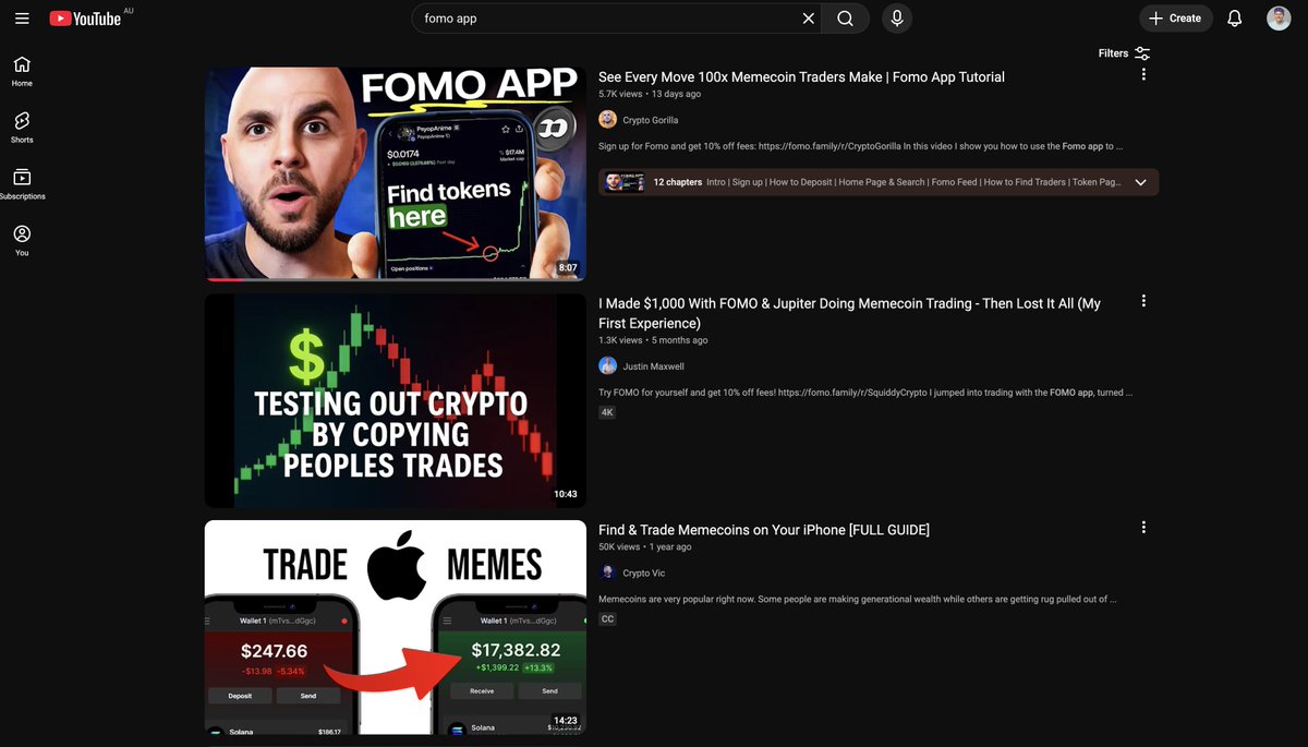 YouTube is greatly under utilised. I typed in 