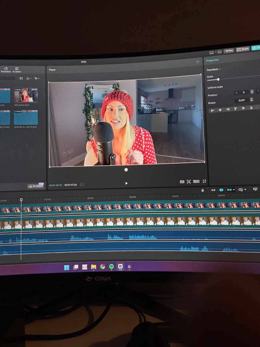 Editing our next podcast episode. This time, we're talking all things Buffy! 
So if you're Buffy super-fan like us, this video will be for you!