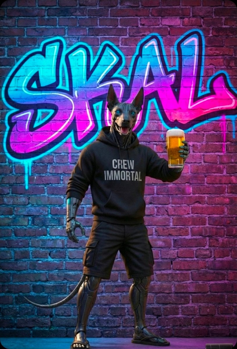 Cheers from <a href="/DawG_Kynolith/">DawG The Architect🤕</a> to @cryptomural and Crew Immortal for bridging the gap between #Web3 and the Real world. 

<a href="/Kynolith/">Kynolith Foundry</a> is proud to support
<a href="/drake_koko62874/">👊Koko</a> 
<a href="/CannaChickOG/">👊Canna"CC"</a> 
<a href="/its_Crypto_Cam/">Crypto Cam</a> 
And the rest of the Crew and their record breaking event! 

#Web3Community