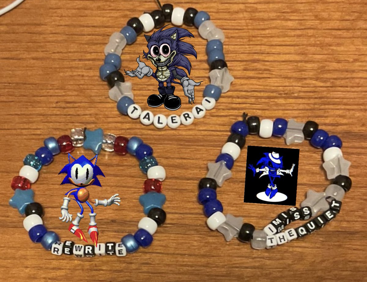 An_Anomaly616's tweet photo. I made some Kandi singles :3

#sonicexe #briangriffinplush #lordx #churgneygurgney #rewrite #talerai #SonicTheExecutable #kandi https://t.co/9K4ubIXRTS