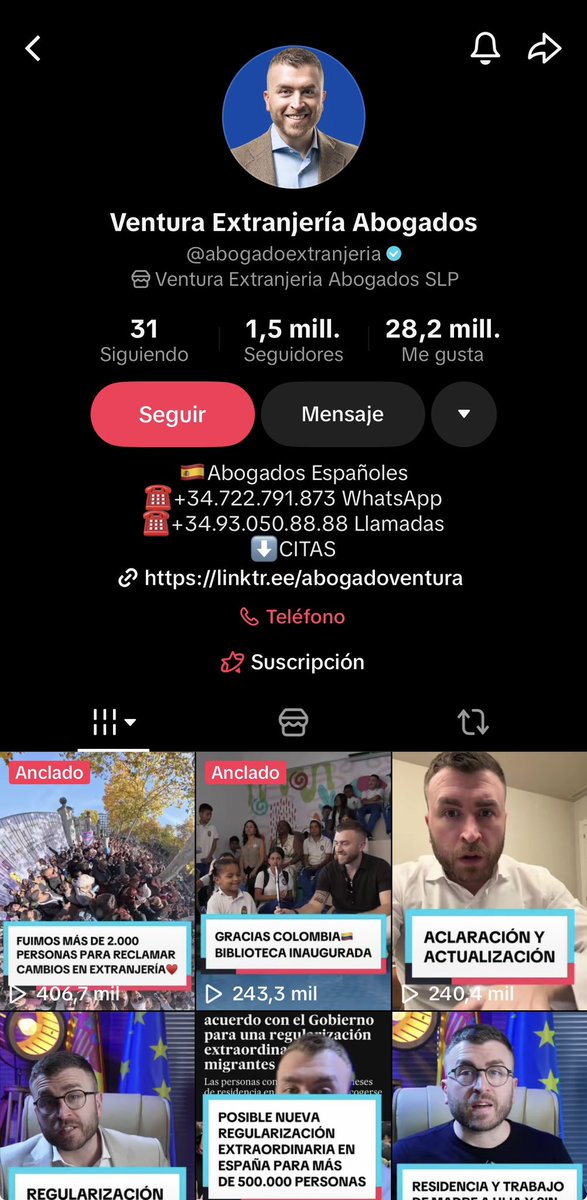 creo que ya está, “ventura extranjería abogados” ha quebrado todos mis límites, jamás he gritado tanto, le estoy llenando el whatsapp de amenazas como un loco