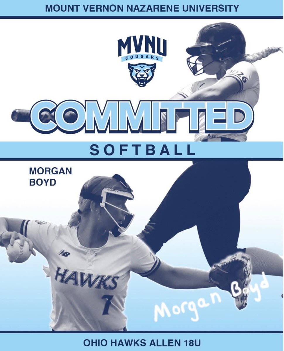 MVNUsoftball's tweet photo. Get to know our 2026 commits! 

Morgan Boyd
Middle Infield from Urbana, OH.

“I was drawn to MVNU because of the amazing softball program. I met so many nice people, excited to tell me about the school. I loved the finance department and knew it was the place for me”. https://t.co/nGjsQgtjYt