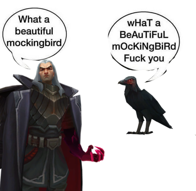 Caw caw caw caw caw.