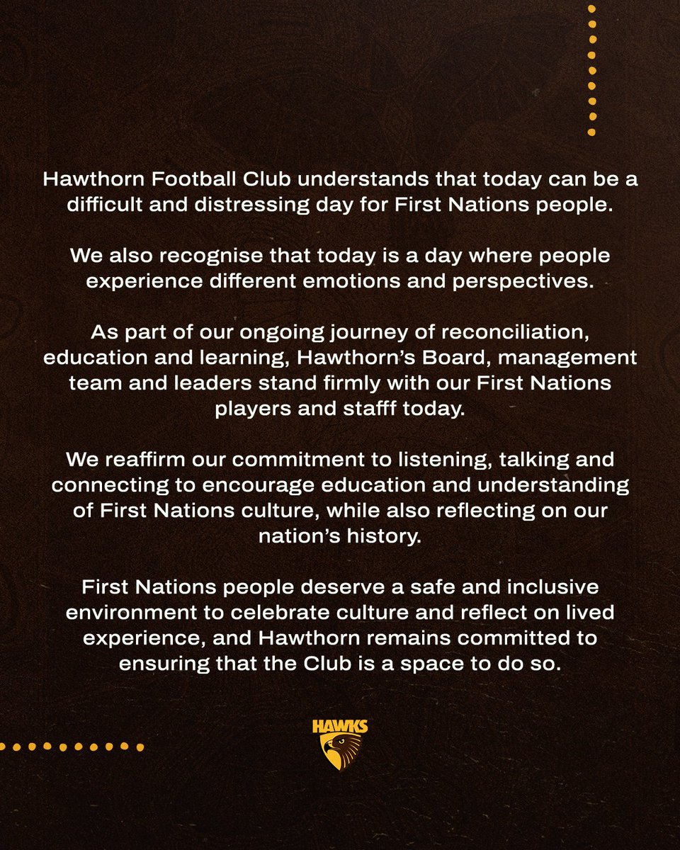 JediKnightPeter's tweet photo. @HawthornFC Instead of posting happy Australia day the Hawthorn FC posted this crap with comments turned off, because they are spineless cowards. I won't be buying a membership this year and I would recommend any true Australian patriot to do the same. No politics in sport https://t.co/Kzo3VZt8tH