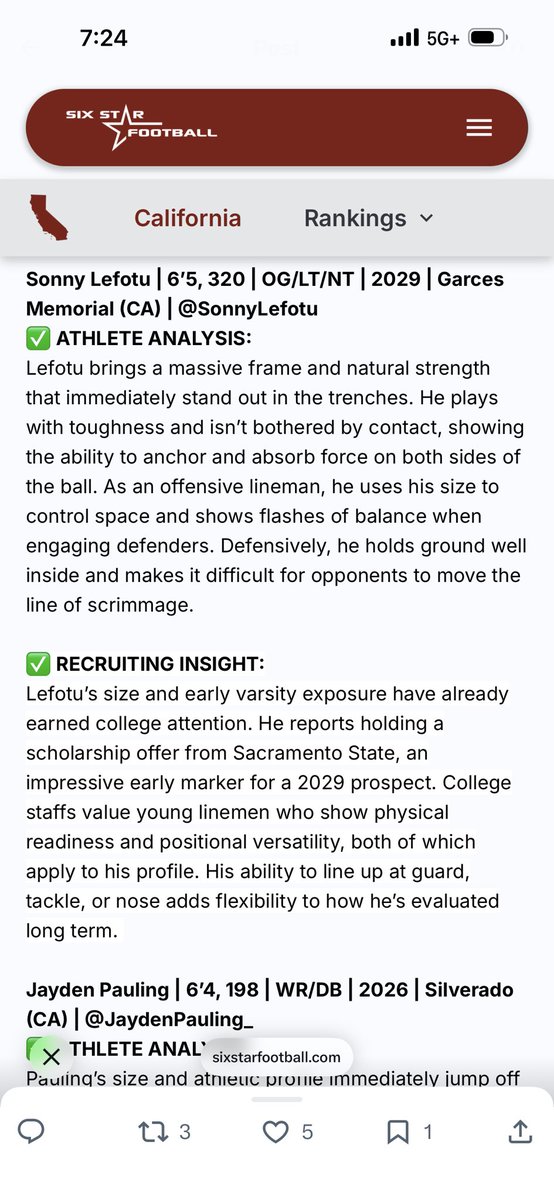 Appreciate you <a href="/sixstarfootball/">Six Star Football | PLUS+</a> for the article . Thank you !