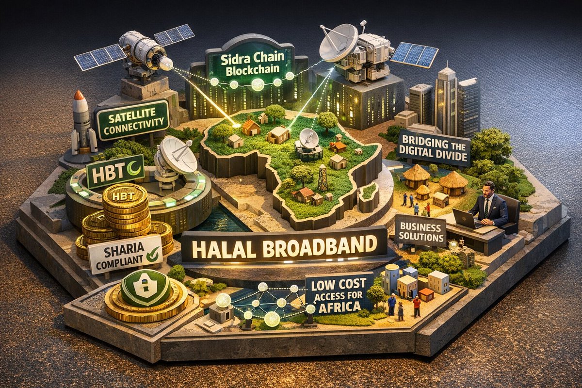 Halal Broadband provides high-speed, low-cost satellite internet to underserved areas in Africa, combining satellite technology and the Sidra Chain blockchain to ensure transparency, security, and decentralization.
sidrastart.com/project/7ccabb…