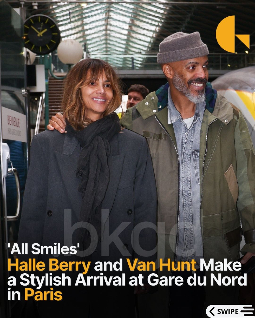 BackgridUS's tweet photo. Actress #HalleBerry and singer-songwriter #VanHunt are seen making a stylish arrival at Gare du Nord in Paris. The couple turns heads as they step through the bustling train station, with Halle elevating her travel look by carrying a chic Bottega Veneta handbag.
📷: @nacer_photo_ / @backgrid_usa
For licensing inquiries, please email us at usasales@backgrid.com
#backgrid