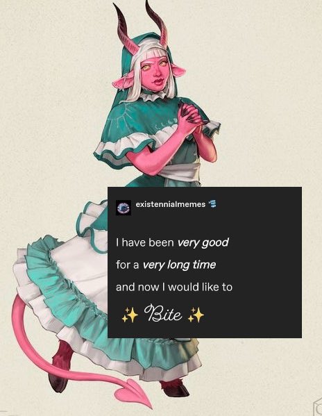 just give her a little nibble of the bibble