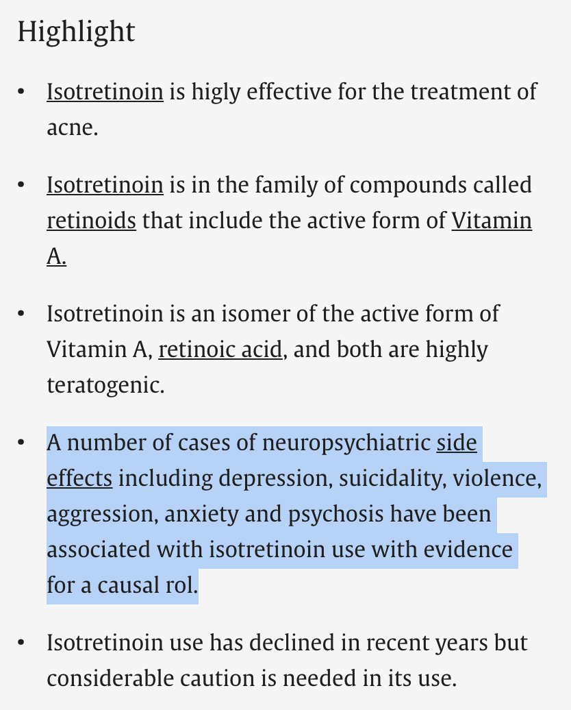 jack_schroder_'s tweet photo. Accutane is one hell of a drug. It's literally a mild chemotherapeutic agent.

What Accutane does differently when compared to natural retinoids:

— It's delivered in insanely supraphysiological doses.

— It bypasses normal retinoid buffering and regulation

— Accutane slows down bile flow to almost stand still and the body can’t remove it (anti-vitamin A theory)

— It creates systemic exposure rather than localized, demand-driven signalling for acne resolution

— It inhibits endogenous retinoid conversion and clearance pathways

— It chronically atrophies your sebaceous glands so skin can't be fully hydrated

— It suppresses androgen and IGF-1 signaling critical for tissue maintenance
It destroys copper metabolism and all of its downstream pathways

— It shifts retinoids from regenerative signaling toward anti-proliferative programming

— It lingers functionally long after dosing stops

Accutane is a lipophilic (fat-soluble) drug that accumulates in the body's fatty tissues. 

This accumulation helps explain its prolonged effectiveness and the strict safety guidelines that remain in place long after a course of treatment has ended. 

The nuance here is that this creates a functional vitamin A toxicity state that can persist for years, not because isotretinoin itself remains at pharmacologic concentrations forever, but because it reshapes retinoid signalling, storage, clearance, and receptor sensitivity long after dosing stops.

It's also a mitochondrial toxin, depletes neurotransmitters, dysregulates methylation cycles, inhibits neurogenesis, and drives sympathetic oveactivation.

It also destroys Copper—ATP7A/7B coupling, where ceruloplasmin, cytochrome c oxidase, melanogenesis, collagen production, and neuropeptide release become dysregulated.

A key persistence mechanism may be chronic suppression of Wnt/β-catenin signalling. Retinoids bias cells toward forced differentiation, reducing stem cell renewal, ALDH enzyme expression, aldehyde detox, and tissue repair. 

This is why post-accutane syndrome (PAS) symptoms and effects can persist epigenetically long after the drug is gone.

Resolve by: restoring bile flow (vitamin C/B vitamins, glycine/choline/taurine), optimizing gut health (search my profile), detoxification (bile flow, glucuronic acid, sulfation, methyatlion), restoring Wnt/β-catenin (eg., Lithium), neurogenesis (eg., 7,8-DHF, butyrate) + address your unique weak areas of physiology based off blood work/labs, symptoms, health history, etc.
