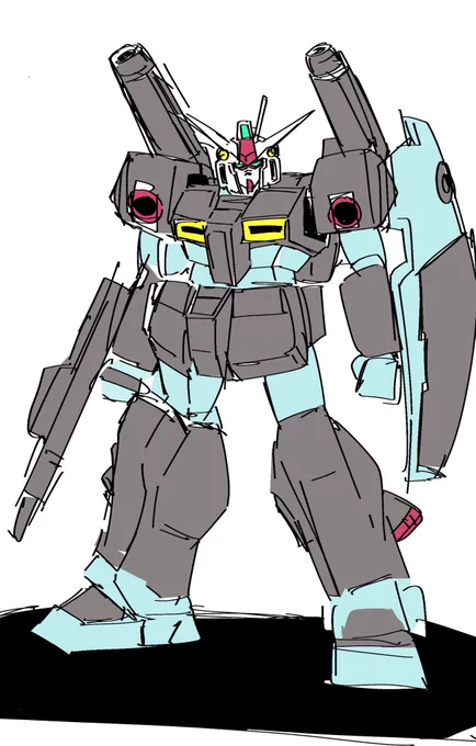 ジムキャノンⅡ(GP01ヘッド) 最終決戦直前、キース機の頭部が損傷した為、代替案としてGP01の頭部を使用する事に。性能面での変化は殆ど無い。 実質ガンダムに乗れたキースはニュータイプとして覚醒し、ノイエ・ジールを単騎で撃墜。敵艦隊を殲滅。コロニーを生身で押し返す等鬼神の如く戦果を上げた。