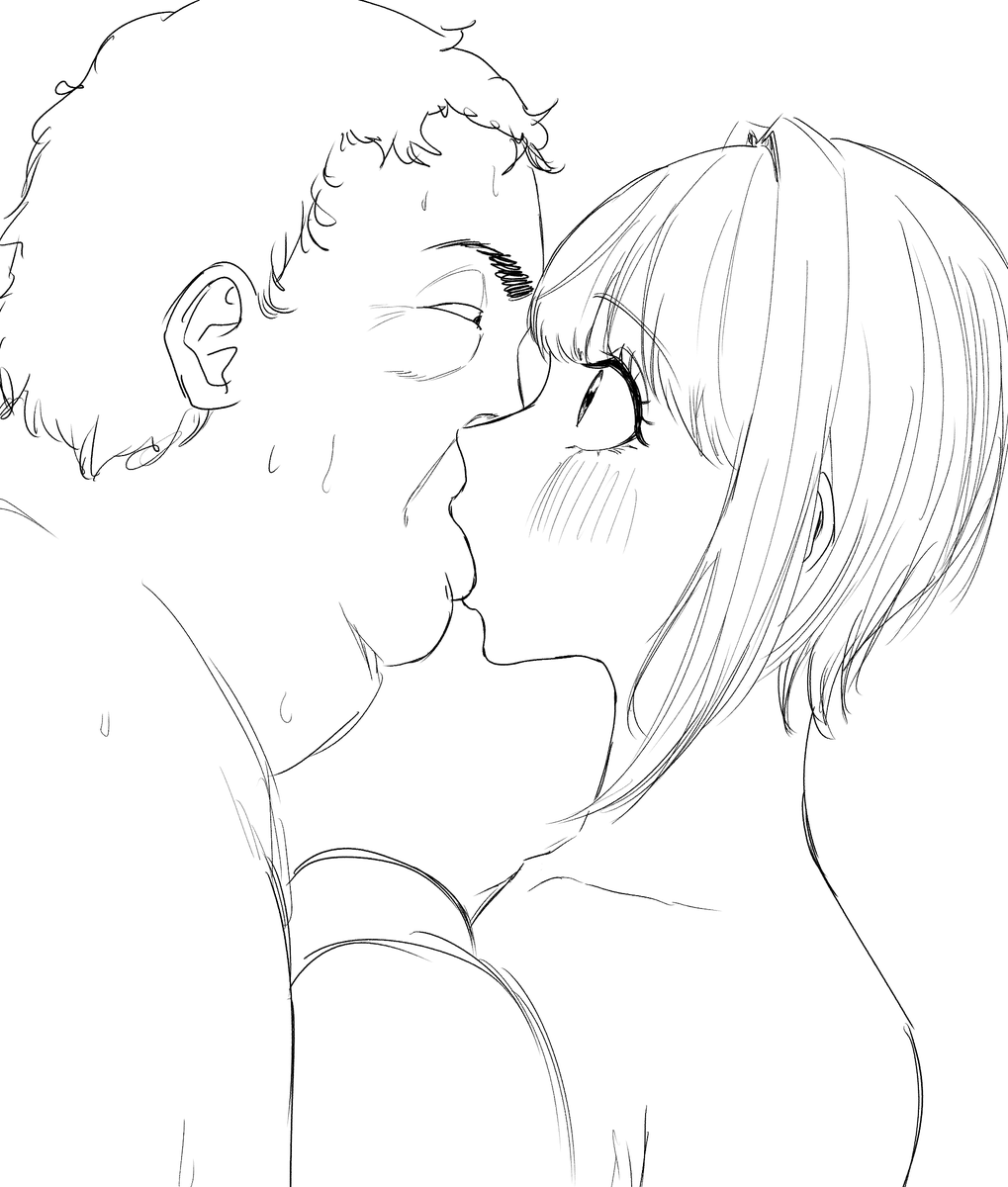 フレちゃんでキスの練習らくがき 