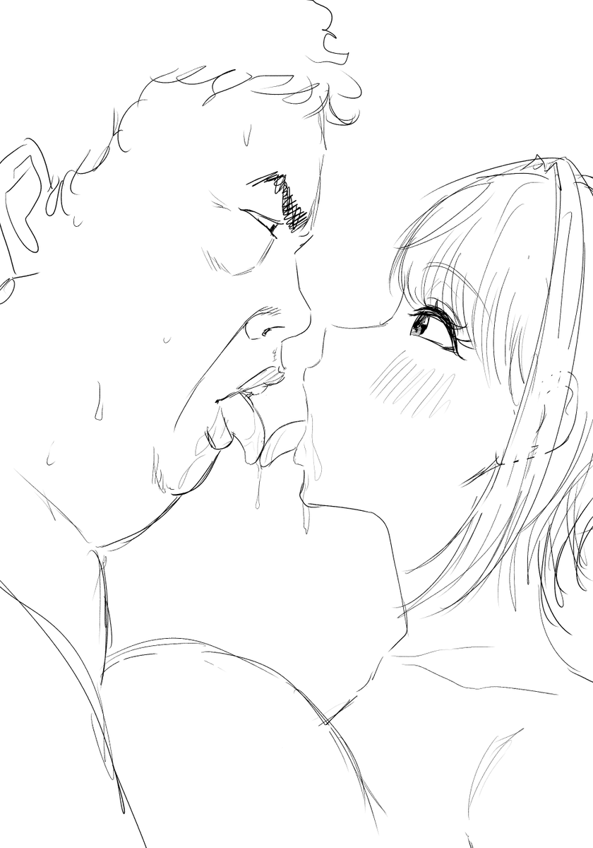 フレちゃんでキスの練習らくがき 