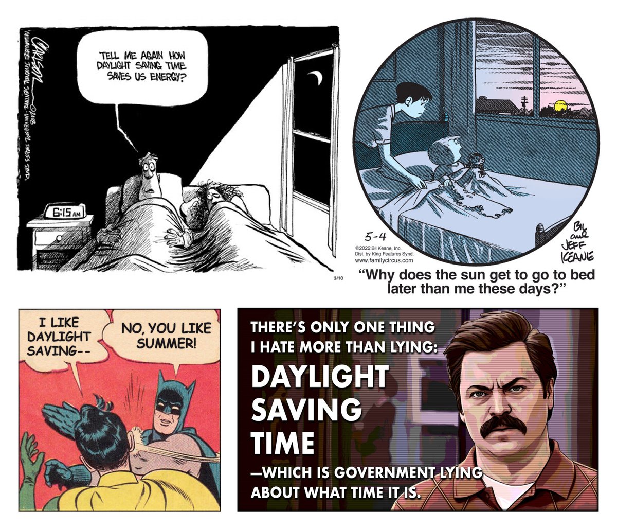 <a href="/ConceptualJames/">James Lindsay, anti-Communist</a> For centuries, all of humanity used solar time, the honest-to-God sundial time, wherein “high noon” equals 12pm.

In the late 19th century, to reduce railway fatalities, solar time was standardized, wherein 24 one-hour zones were designated, such that each location’s Standard