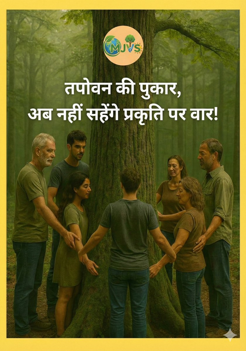 MJVS_2002's tweet photo. तपोवन की पुकार, अब नहीं सहेंगे प्रकृति पर वार! 🛑
गलत चीजों का विरोध अभी नहीं किया, तो इतिहास हमें कभी माफ नहीं करेगा। चुप्पी तोड़िए, पेड़ों को बचाइए। 🌱✊🌳
​#SaveTapovan #SaveTrees #ClimateAction #VoiceForNature https://t.co/JQvfBsxgYc