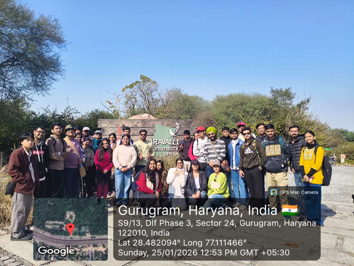 harithkram's tweet photo. On January 25, 2026, Team Harithkram undertook a nature trail in Aravali Biodiversity Park, Gurgaon under the able guidance of Dr. Aasha Sharma, the onsite Nature Education Officer. https://t.co/SuDf3ALldd