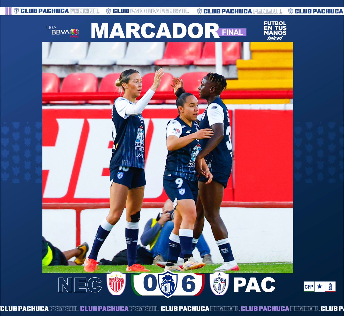⏱️ MF | ⚡️ Necaxa 0-6 PACHUCA 🌬️

Fin del partido... ¡NOS LLEVAMOS LOS PUNTOS A LA BELLA AIROSA!

Por: <a href="/Telcel/">Telcel</a> 

#NecaxaPachuca