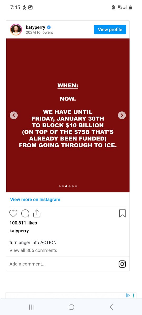 SD73660's tweet image. Katy Perry engaged in the immigration discussion by urging her fans to take political steps to halt the funding of U.S. Immigration and Customs Enforcement (ICE)
#DailyCaller #ICE
1 of 2