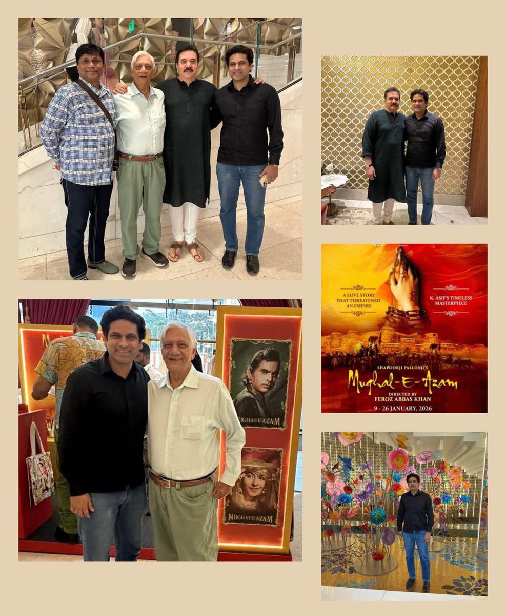 AshrafAhmedSha's tweet photo. 🇮🇳✨ Republic Day at the iconic NMACC, Mumbai!
Witnessed the grand finale of Mughal-E-Azam: The Musical 🎭👑

Honoured to meet Director Feroz Abbas Khan, Shaukat Mehboob Khan, Sameer Khan &amp; other dignitaries.
Art. Culture. Pride. ❤️🙏
#MughalEAzam #NMACC #RepublicDay2026 #Mumbai https://t.co/zN7idXfXQx
