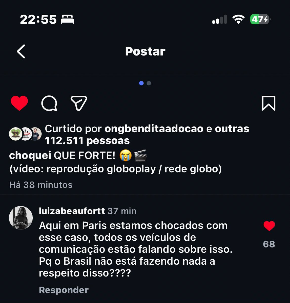 Continuem com a tag #justicapororelha 

– Relato de uma moça contando que em Paris só se fala na história do Orelha, a notícia passou na TV em um jornal, o caso tá tomando proporções MUNDIAIS, nosso barulho está dando certo mas ainda não podemos parar