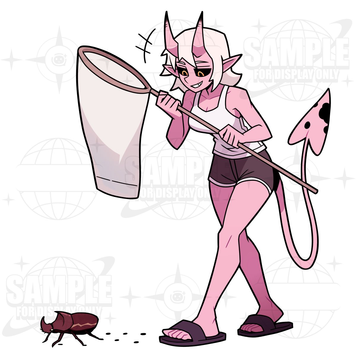 A painting I collaborated on with my friend, featuring his OC (He drew that super awesome beetle!) 
(✪ω✪)
#OC #ocart #art #digitalarts #digitalartwork