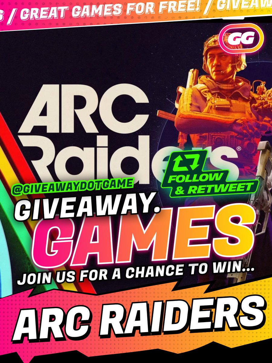 Another big one! To win your own copy of Arc Raiders:   

- Follow us 
- Leave a dot in comments 
- RT  

We will pick a winner next Tuesday!
