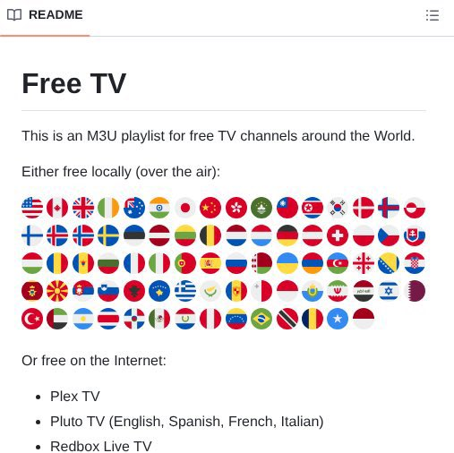 xiaoying_eth's tweet image. 免费看遍全球1,800+ 个电视
新闻 • 体育 • 电影 • 少儿 • 音乐

这里有一个 公开的 GitHub 仓库，提供 M3U 播放列表，现在就能看：
github.com/Free-TV/IPTV

使用方法：

1️⃣ 安装 VLC Media Player（免费）

Windows / Mac / Linux： videolan.org

Android / iOS：在 Play Store /…