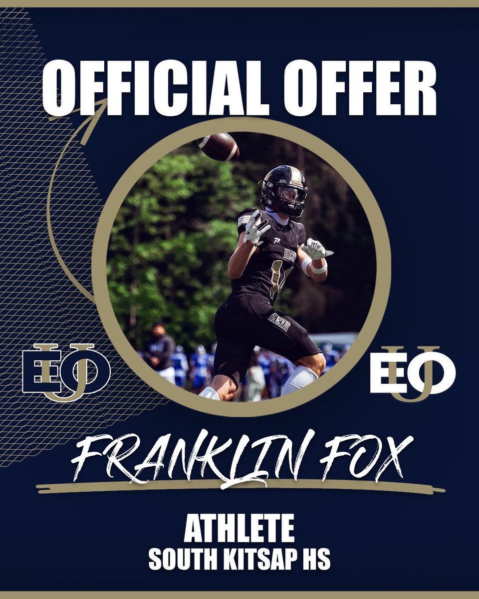 fox_frank8910's tweet photo. After a great conversation with @BlaineShaw3398 I am blessed to have received an offer from @EouFootball. Thank you. Go Mounties! #Mountup #EOUfb
@SKHS_Football_ @coachbanks253 https://t.co/mTdzOn60ZT