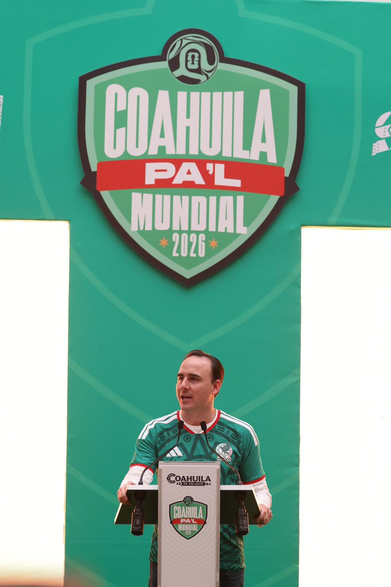 manolojim's tweet image. Hoy nos vestimos de gala para presentar el gran proyecto “Coahuila Pa’l Mundial 2026” 🇲🇽⚽️🤠💪🏼 (1/2)